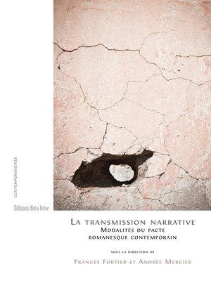 cover image of La transmission narrative